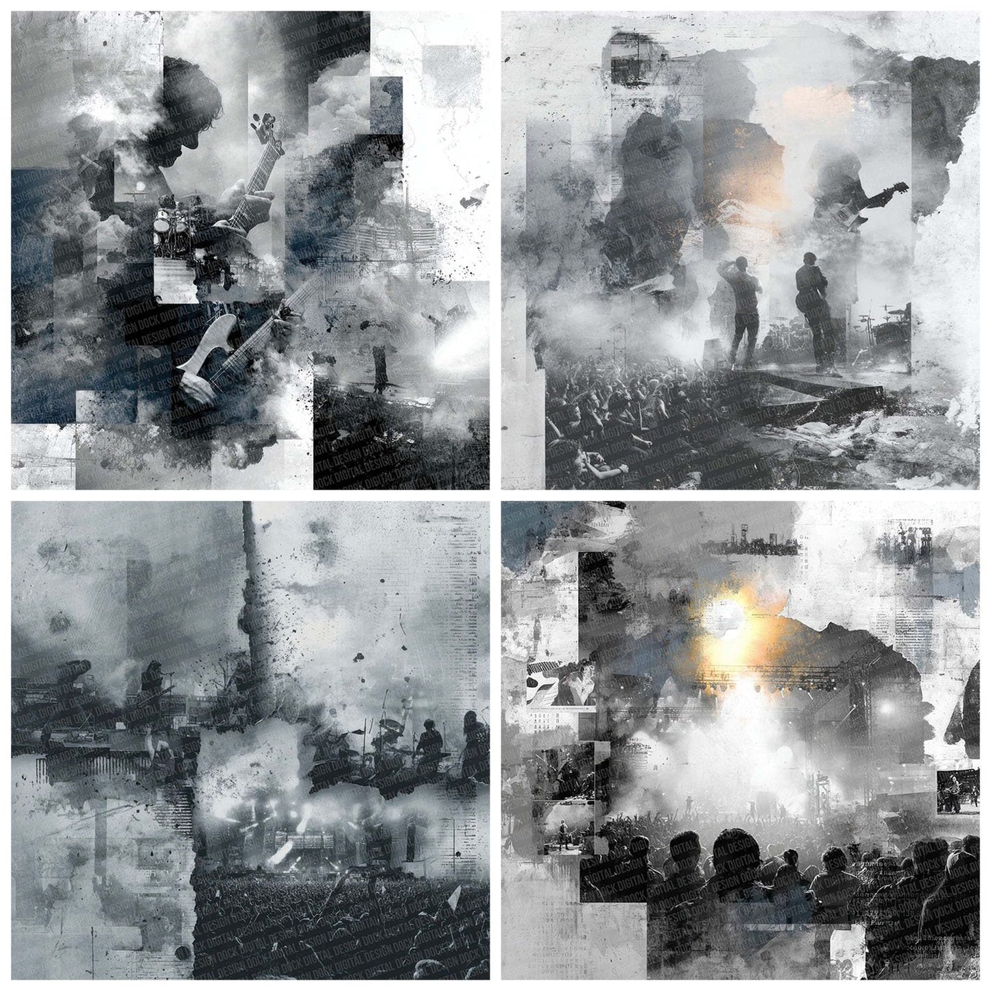 Symphonic Metal Moodboard Digital Paper Pack (DDD003931)