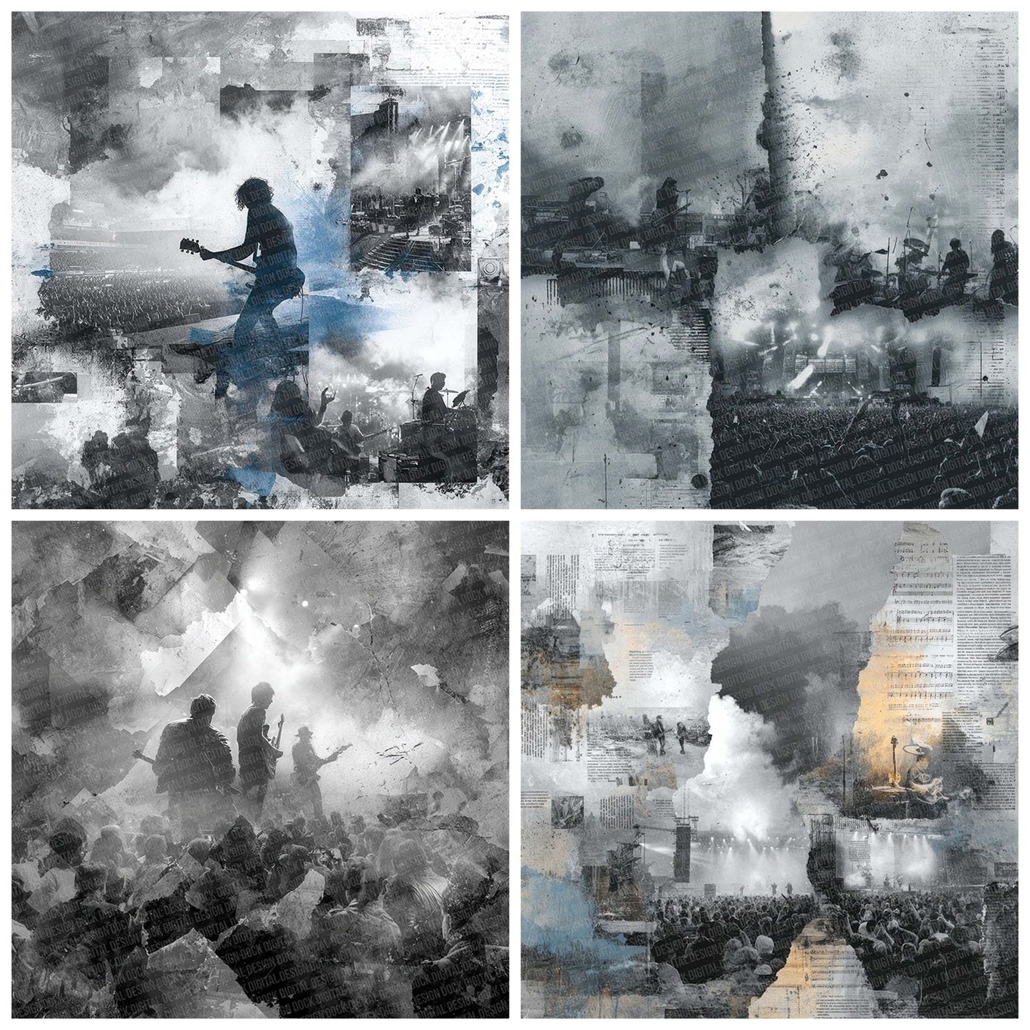 Symphonic Metal Moodboard Digital Paper Pack (DDD003931)