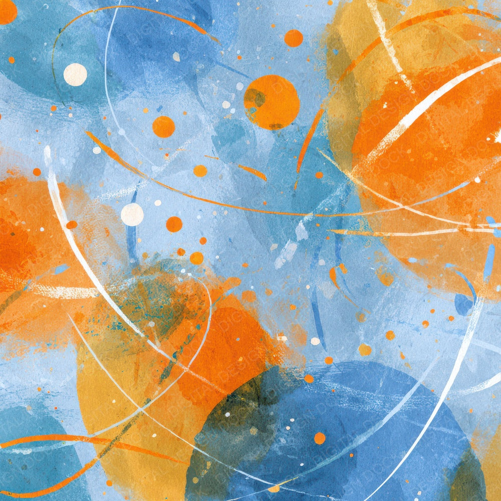 Tangerine Sky Marker Confetti Digital Paper Pack (DDD003939)