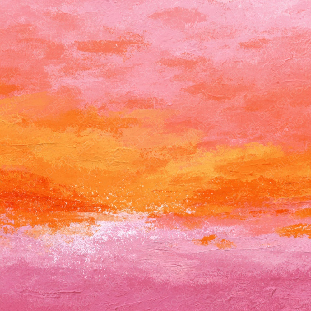 Tangerine Sunset Glow Digital Paper Pack (DDD003941)