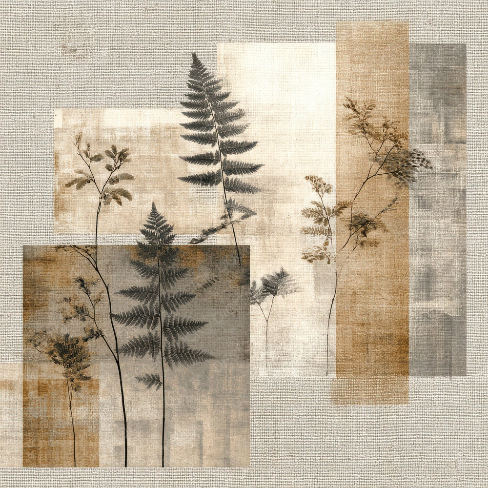 Taupe Fern Linen Screen Digital Paper Pack (DDD003951)