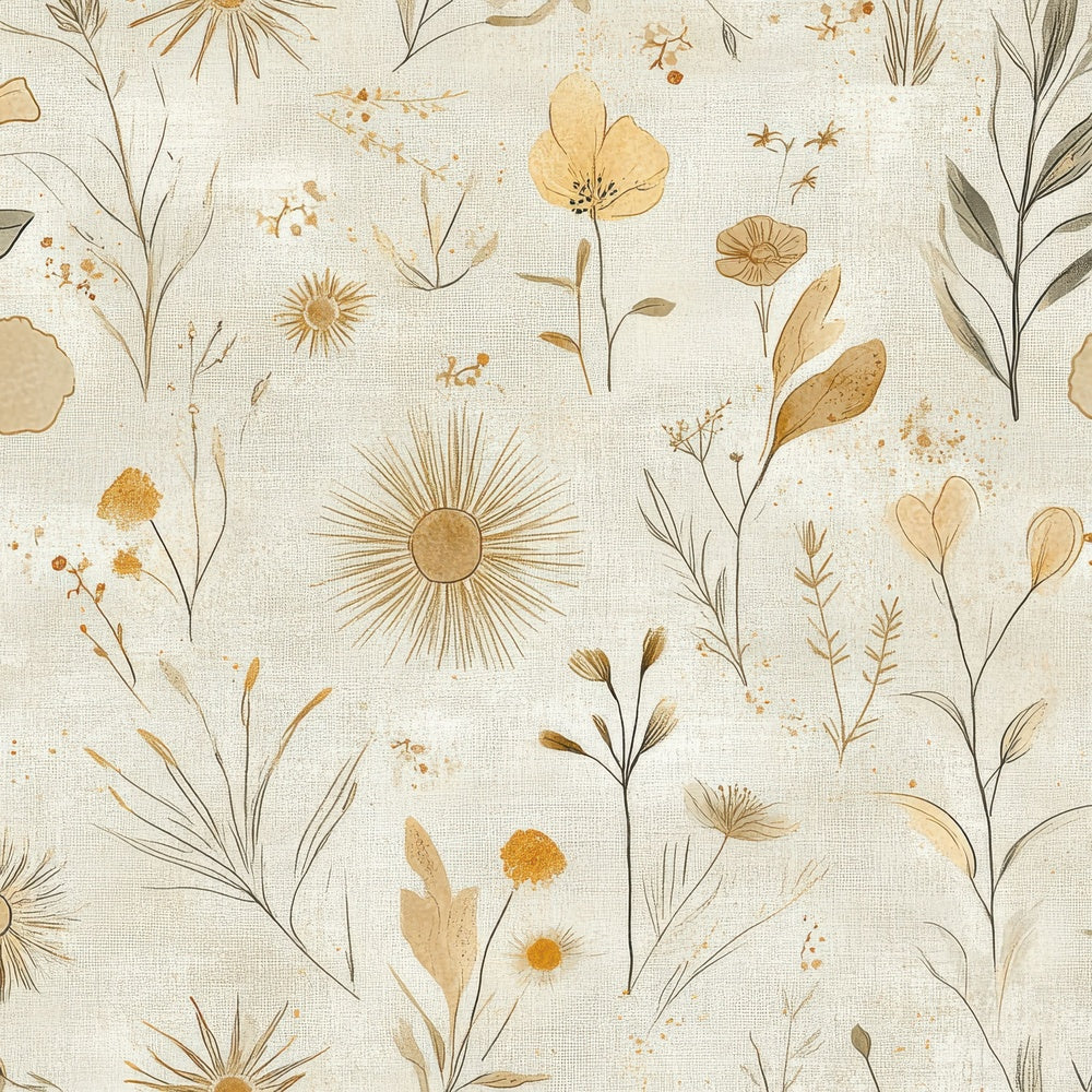 Taupe Sunburst Notes Digital Paper Pack (DDD003954)