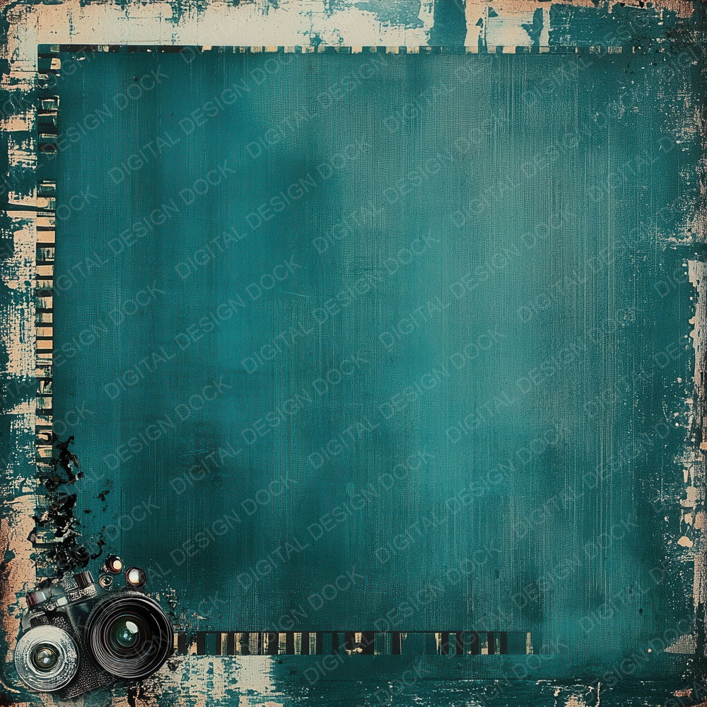 Teal Film Drag Digital Paper Pack (DDD003959)