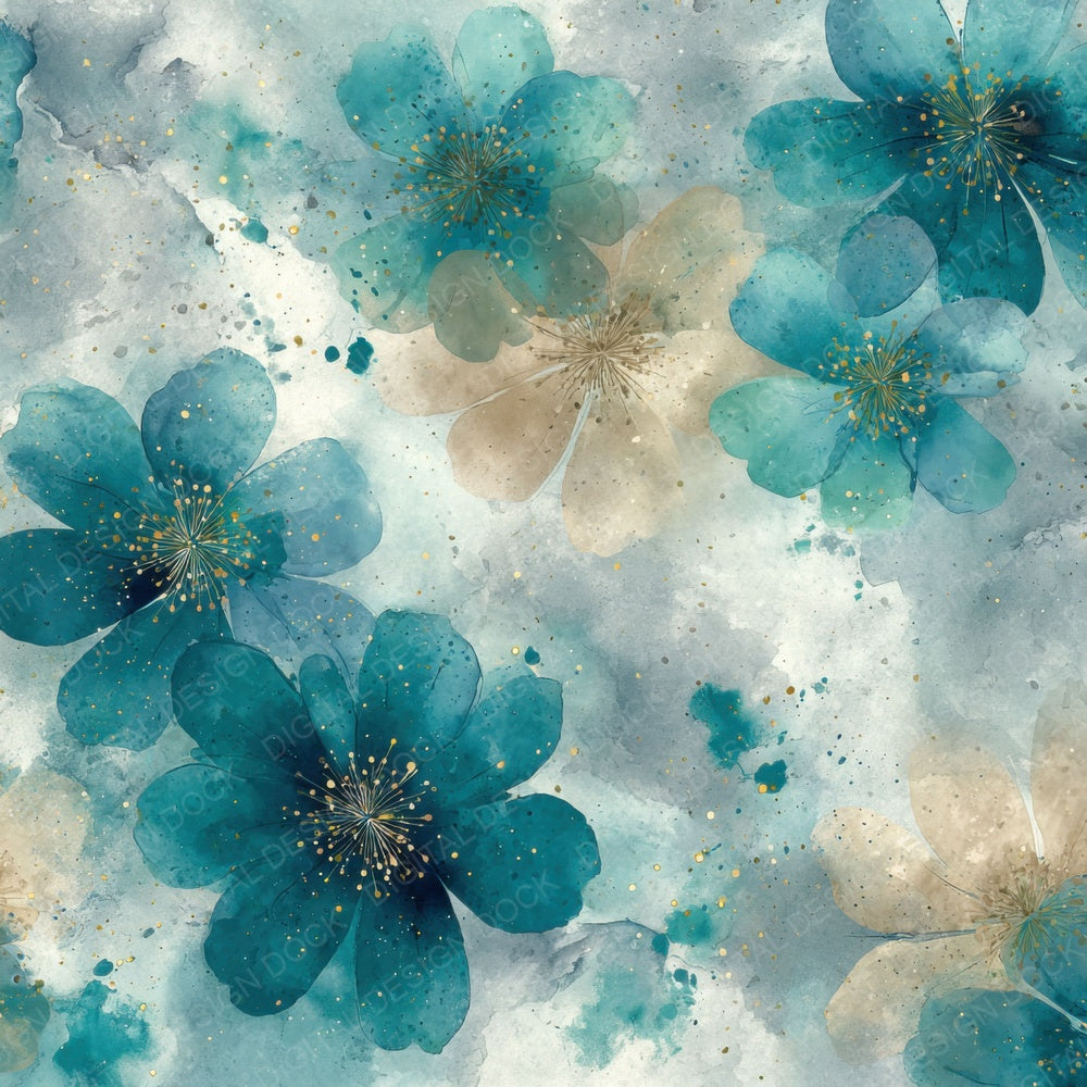 Teal Sand Haze Digital Paper Pack (DDD003965)