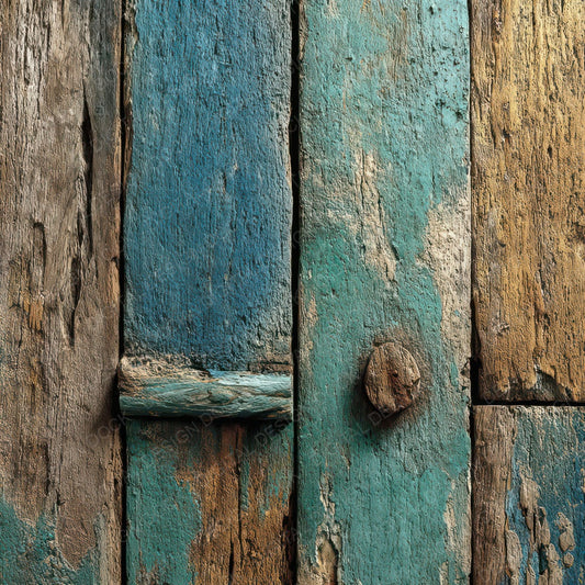 Teal Weathered Wood Panels Digital Paper Pack (DDD007905)