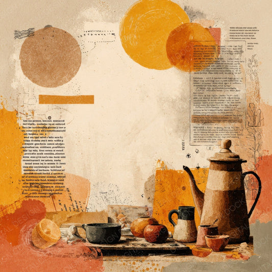 Teapot Stellar Notes Digital Paper Pack (DDD003968)