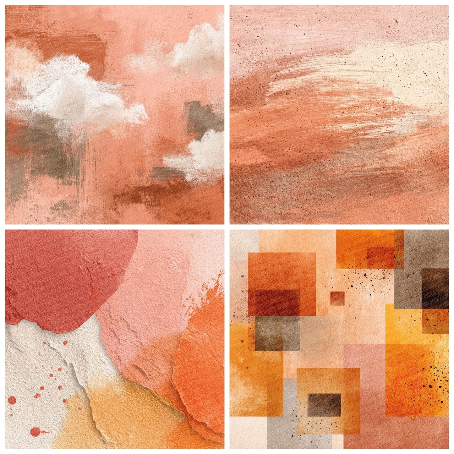 Terracotta Calm Blend Digital Paper Pack (DDD003978)