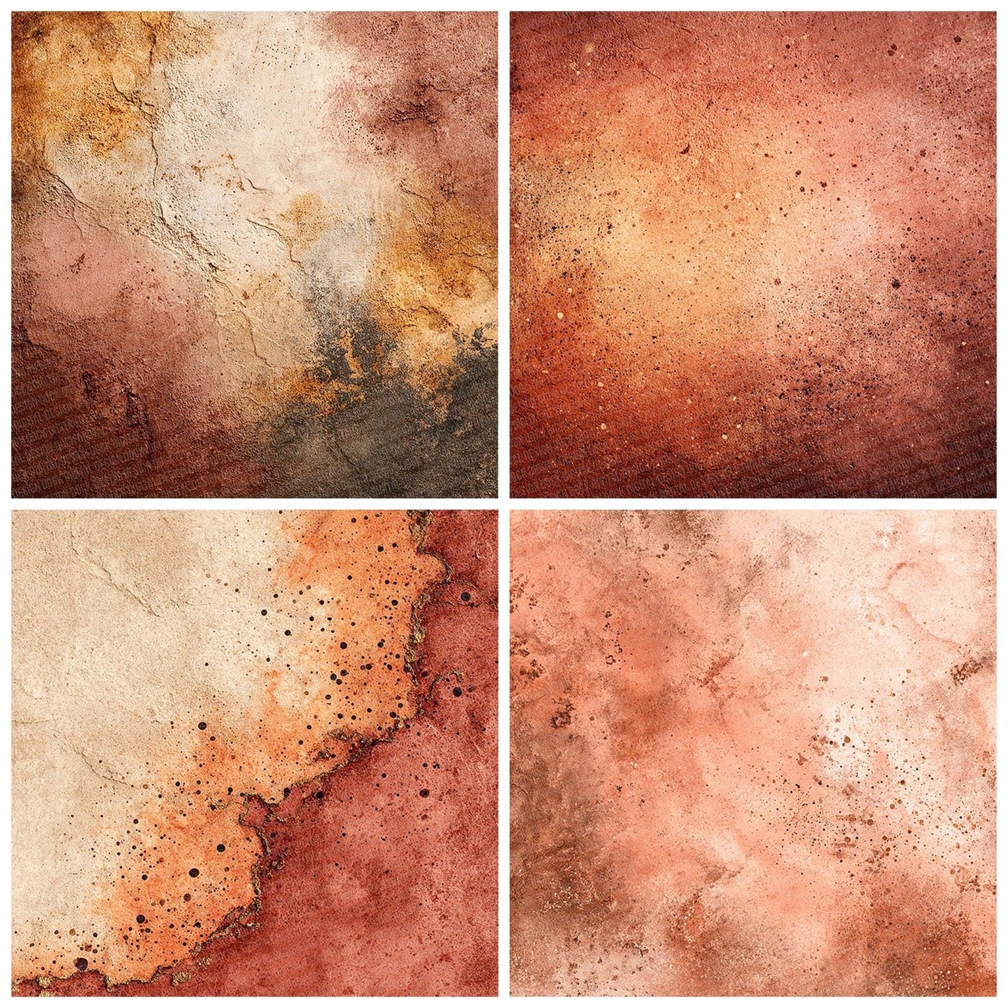 Terracotta Earth Abstract Digital Paper Pack (DDD003982)