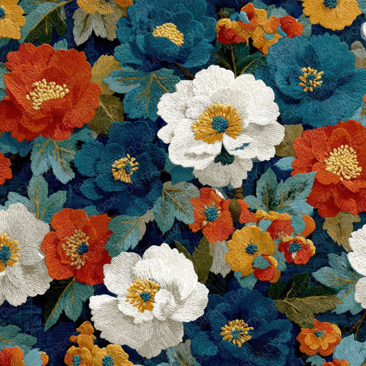 Textile Floral Pattern Digital Paper Pack (DDD003992)