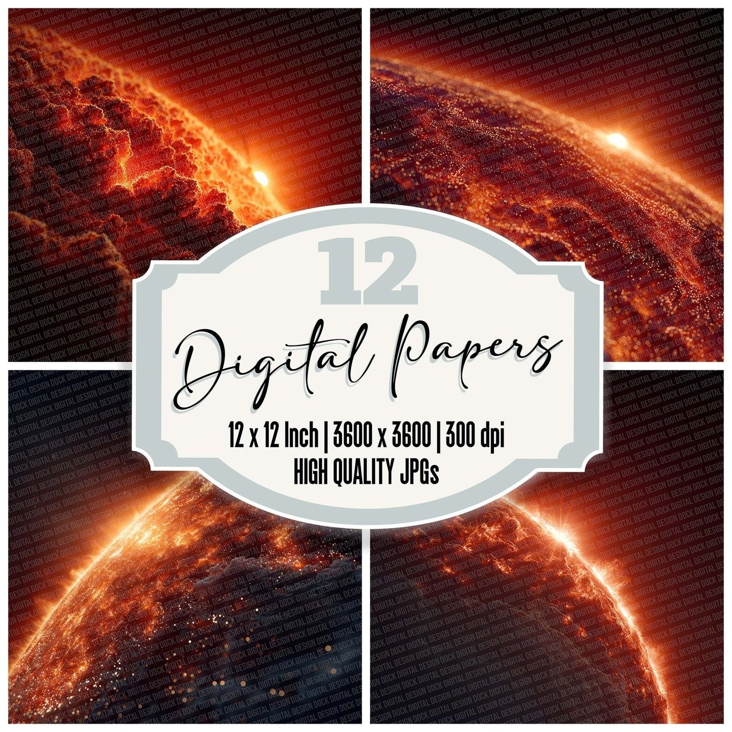 The Sun Surface Digital Paper Pack (DDD003995)