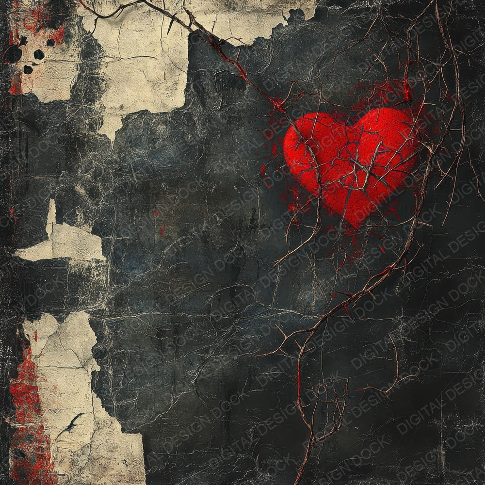 Thorn Shadow Heart Digital Paper Pack (DDD004001)