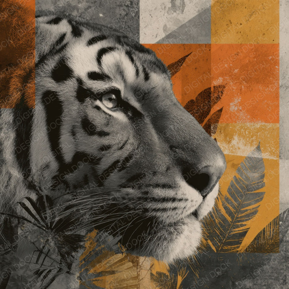 Tiger Jungle Moodboard Digital Paper Pack (DDD004012)