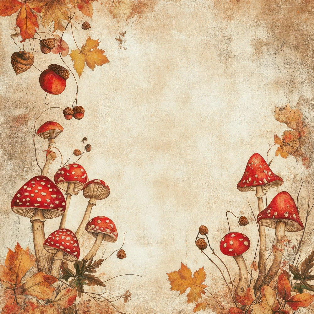 Toadstool Corner Oak Digital Paper Pack (DDD004014)
