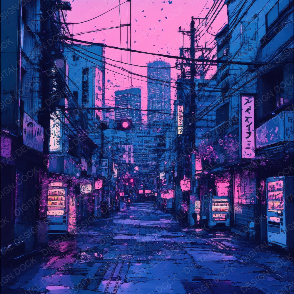 Tokyo Neon Sakura Digital Paper Pack (DDD004016)