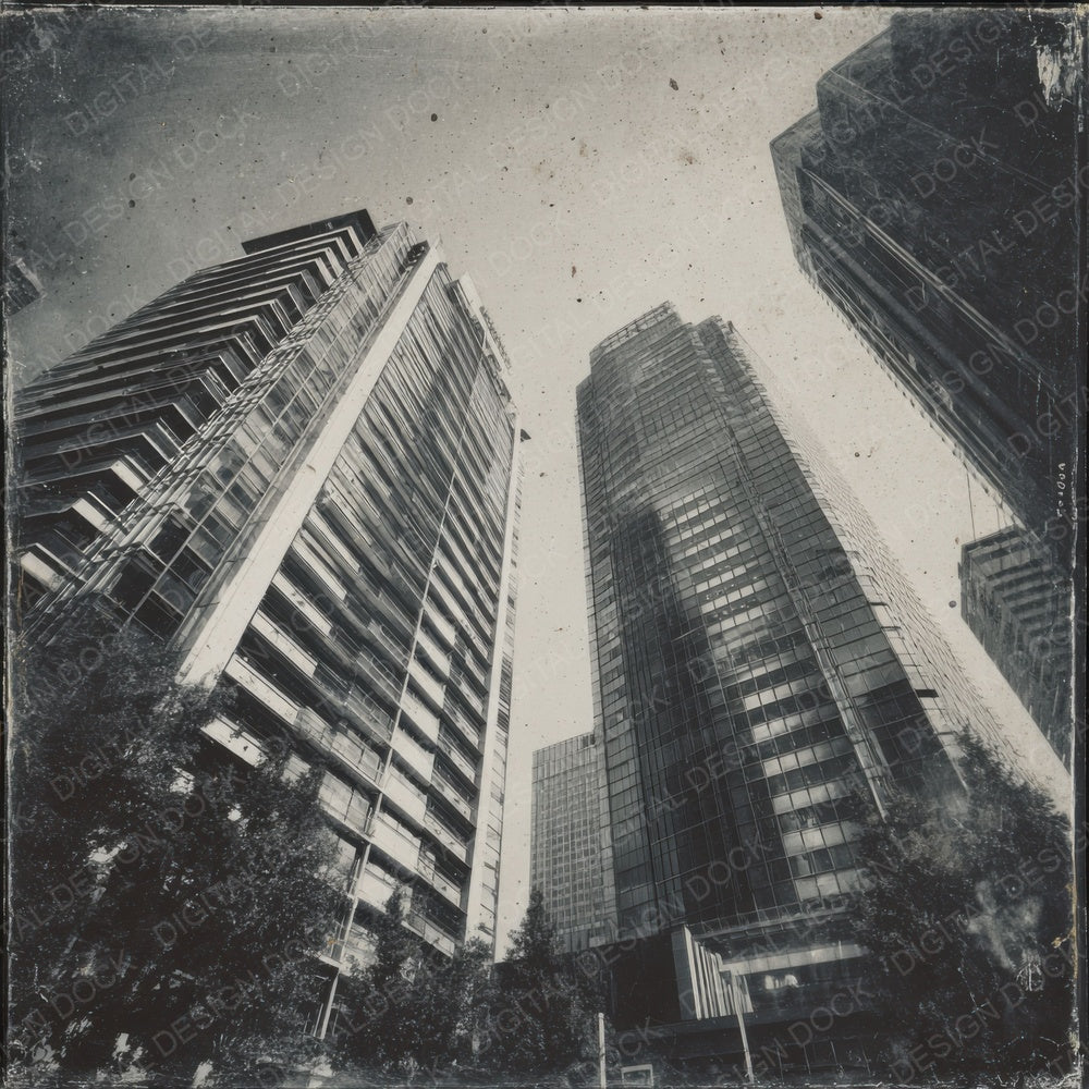 Tokyo Street Damaged Photo Digital Paper Pack (DDD004017)