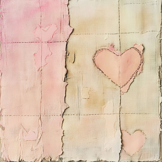Torn Muslin Love Digital Paper Pack (DDD004032)