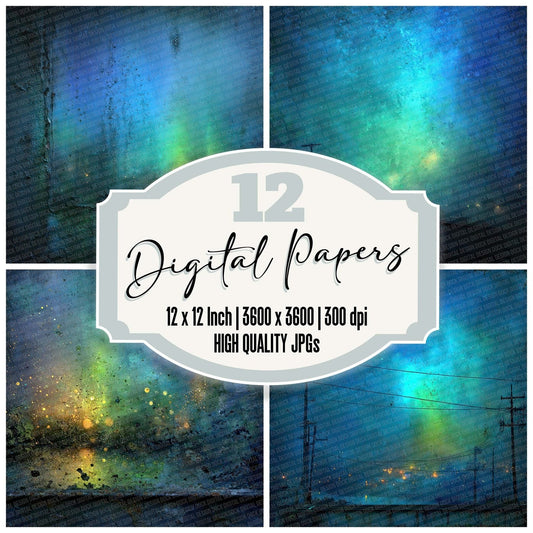 Toxic Spark Halo Digital Paper Pack (DDD004040)