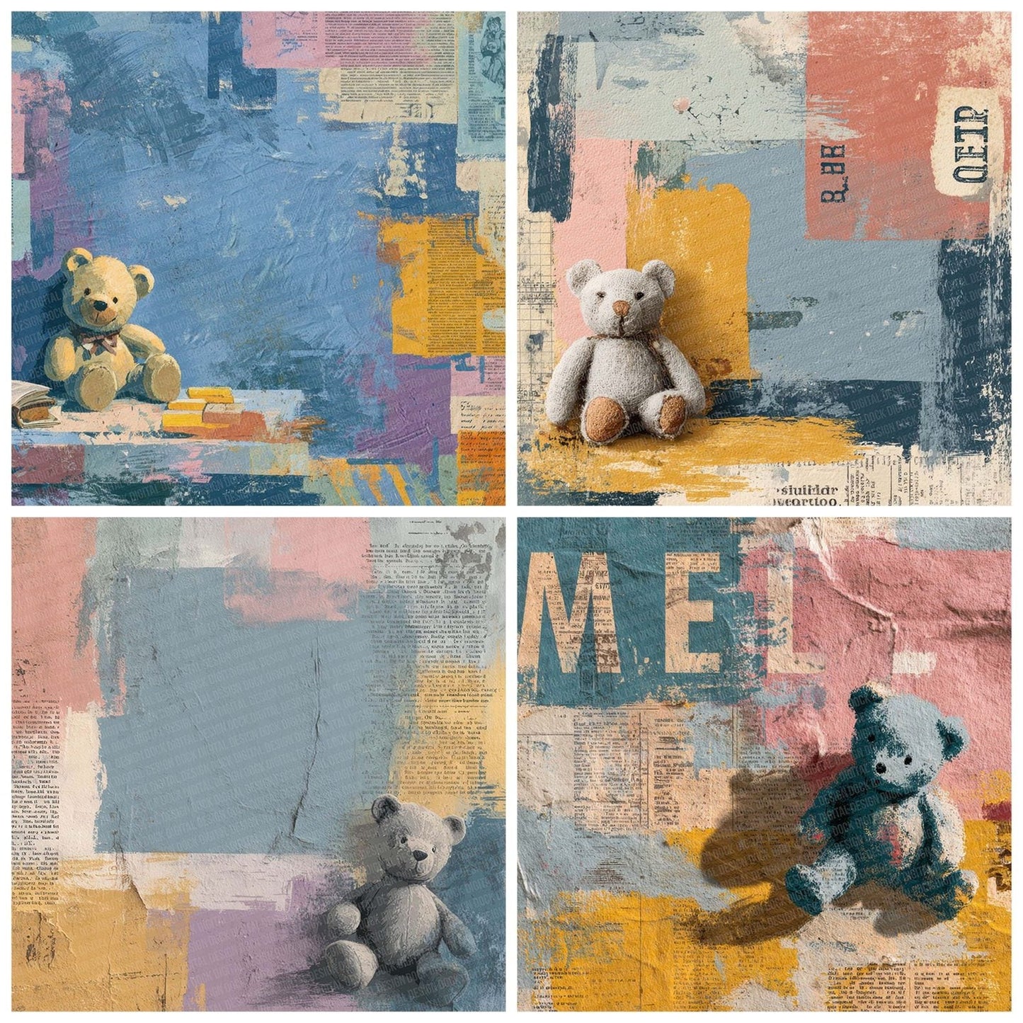 Toy Blueprint Layers Digital Paper Pack (DDD004041)