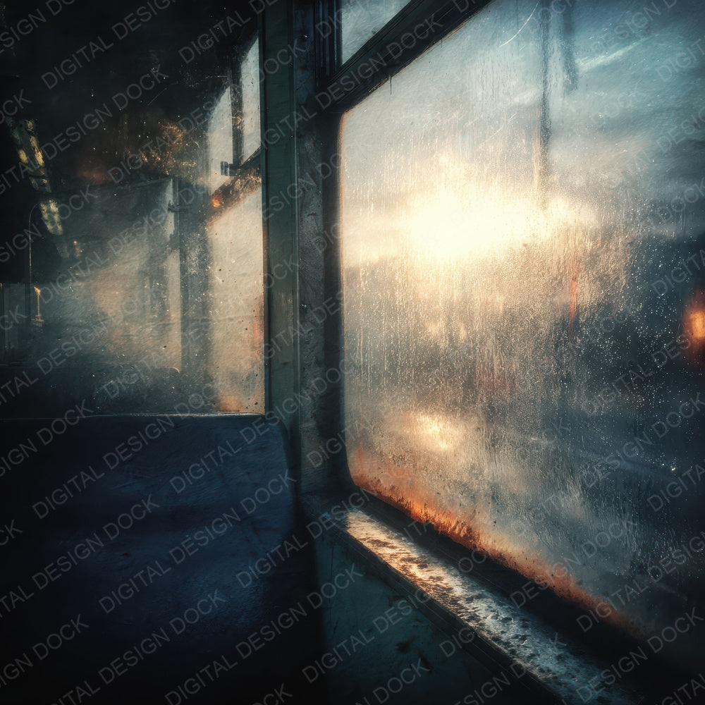 Train Glass Sunblur Digital Paper Pack (DDD004043)