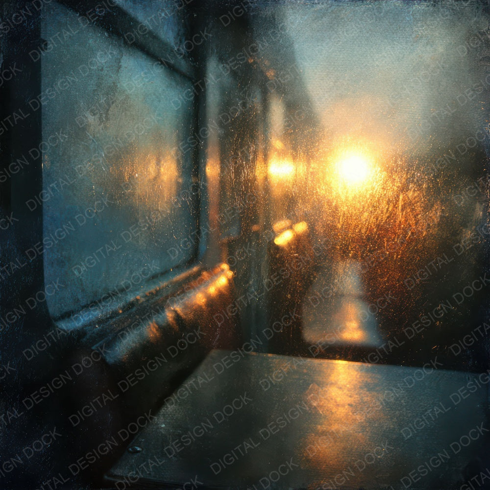 Train Glass Sunblur Digital Paper Pack (DDD004043)