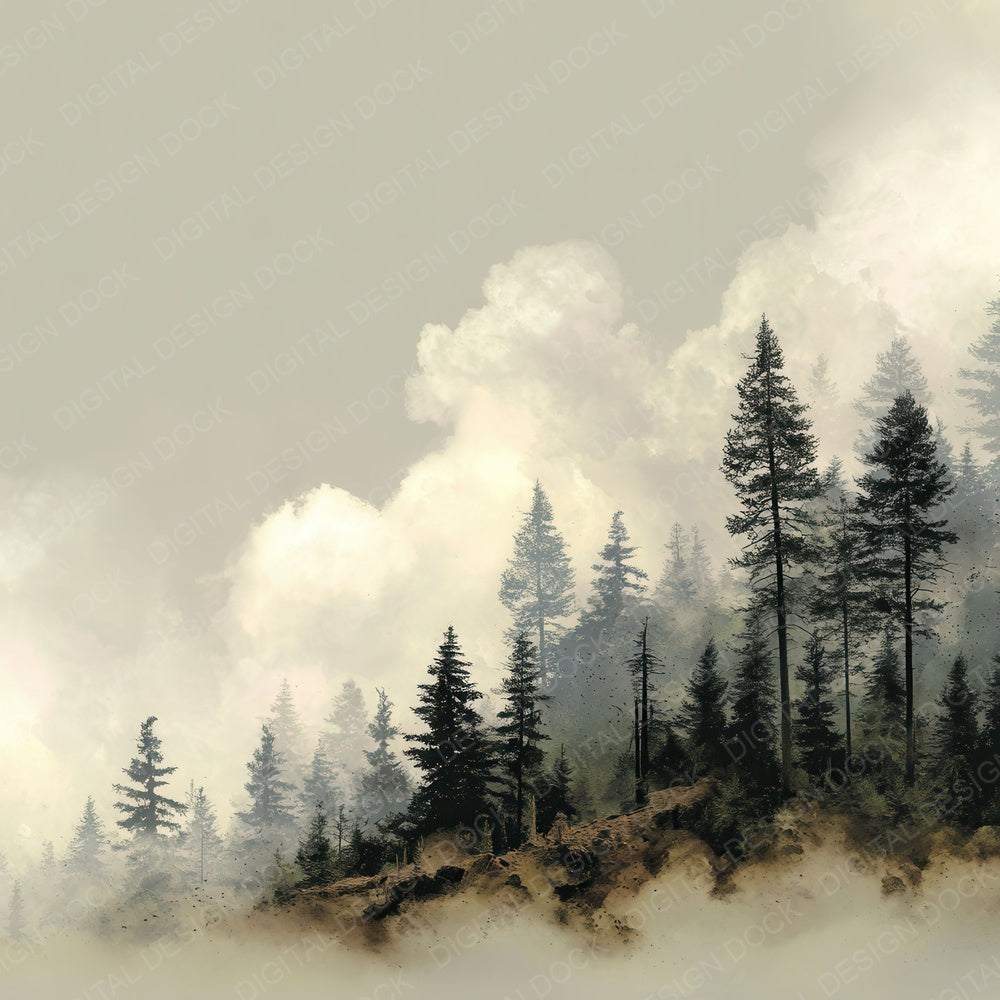 Treetop Cloud Line Fade Digital Paper Pack (DDD004059)
