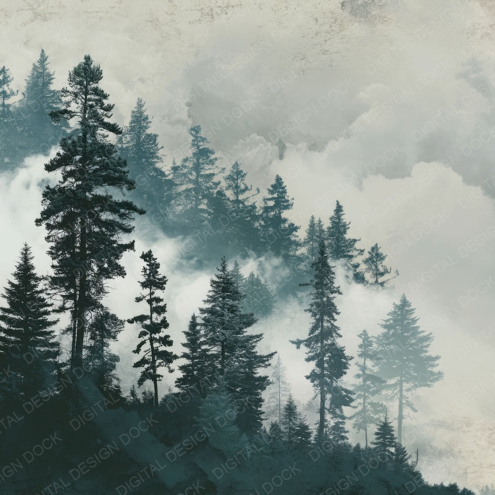 Treetop Cloud Line Fade Digital Paper Pack (DDD004059)