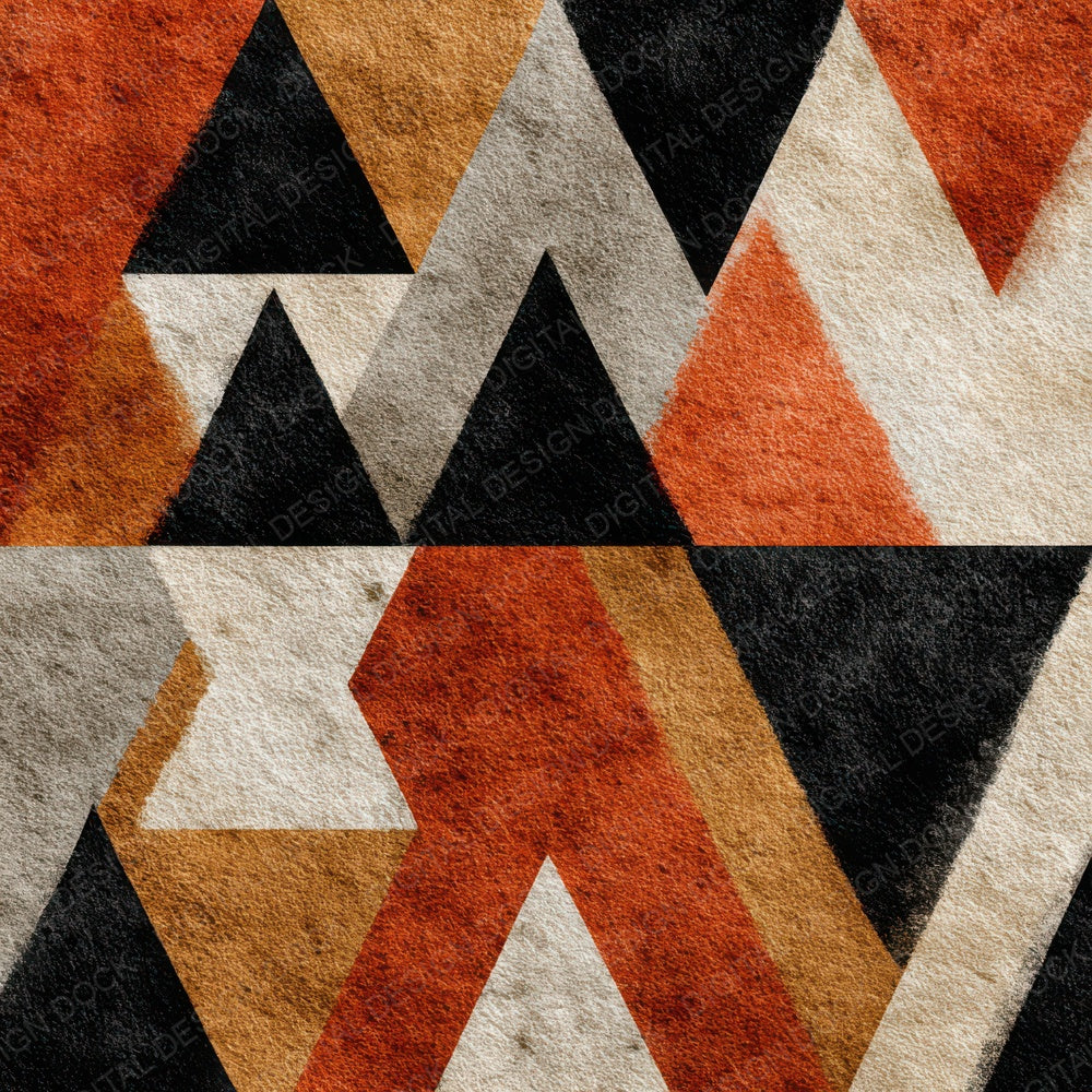 Tribal Arrow Terracotta Black Digital Paper Pack (DDD004063)