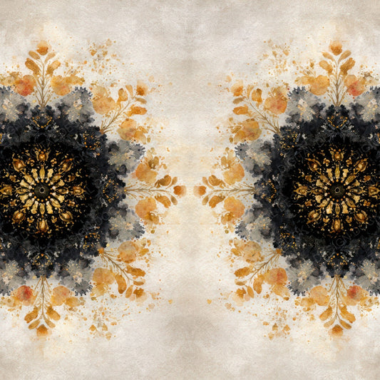 Tribal Circle Ochre Black Digital Paper Pack (DDD004065)