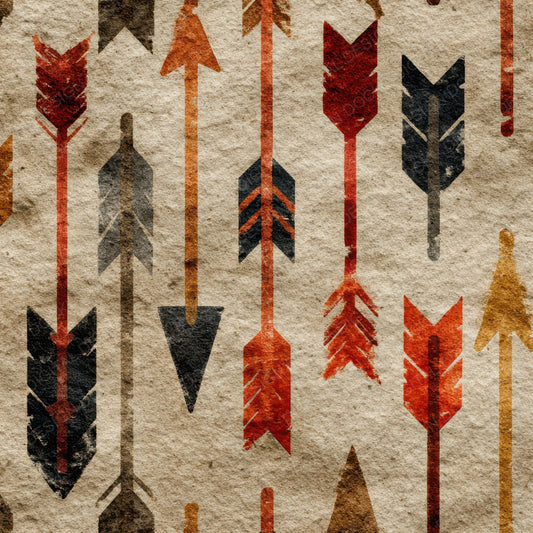 Tribal Spear Rust Black Digital Paper Pack (DDD004074)