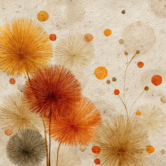 Tribal Sunburst Ochre Rust Digital Paper Pack (DDD004078)