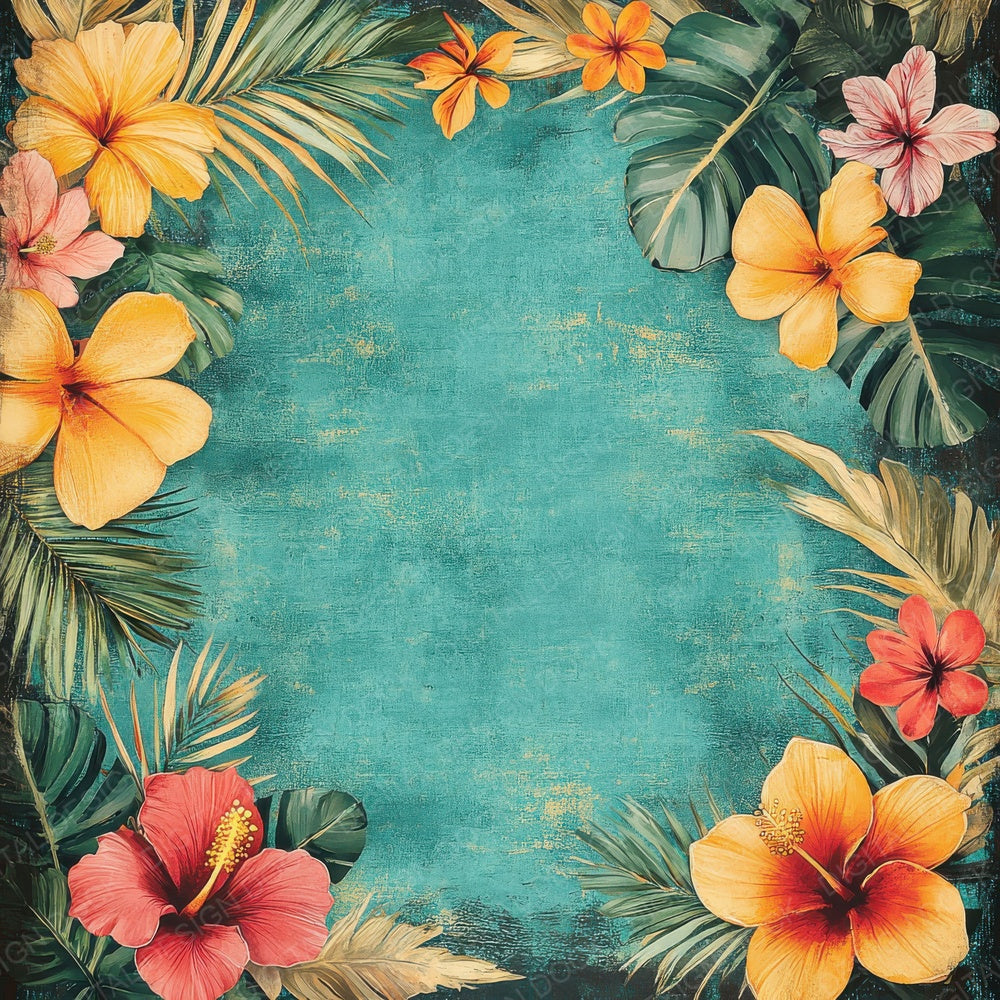 Tropical Bloom Digital Paper Pack (DDD004087)