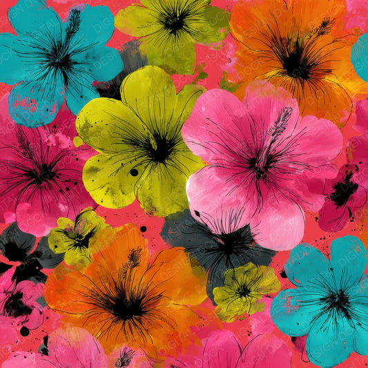 Tropical Ink Rush Digital Paper Pack (DDD008026)