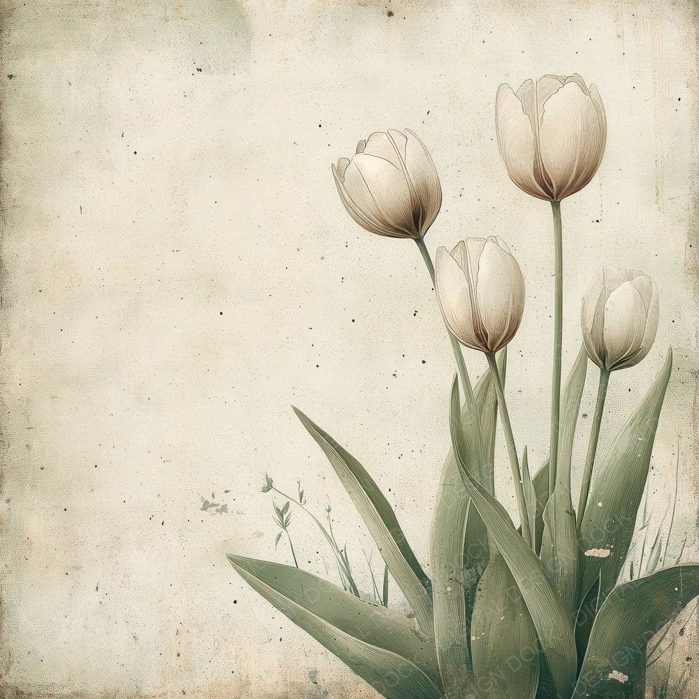 Tulip Sage Fold Digital Paper Pack (DDD004094)