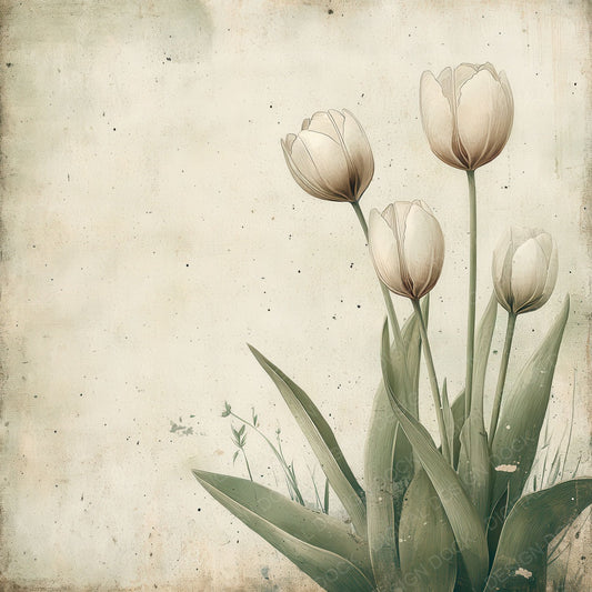 Tulip Sage Fold Digital Paper Pack (DDD004094)