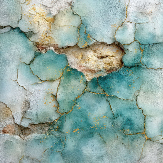 Turquoise Plaster Brick Digital Paper Pack (DDD004104)