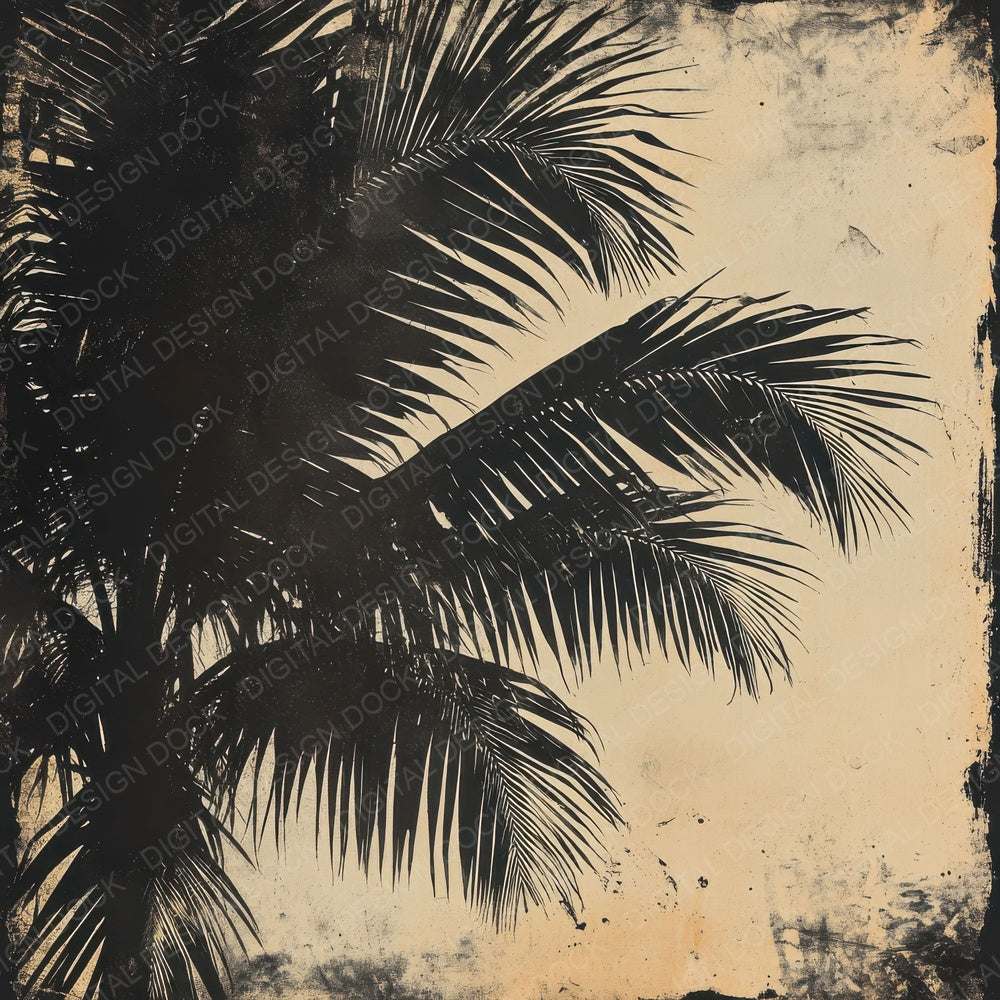 Twilight Palm Shadows Digital Paper Pack (DDD004107)