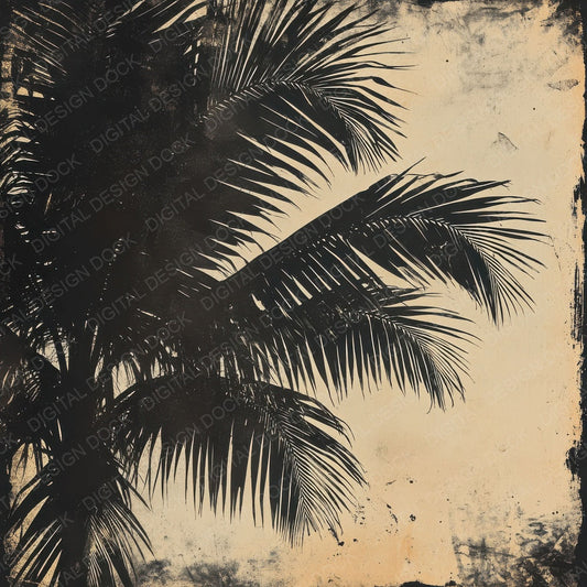 Twilight Palm Shadows Digital Paper Pack (DDD004107)