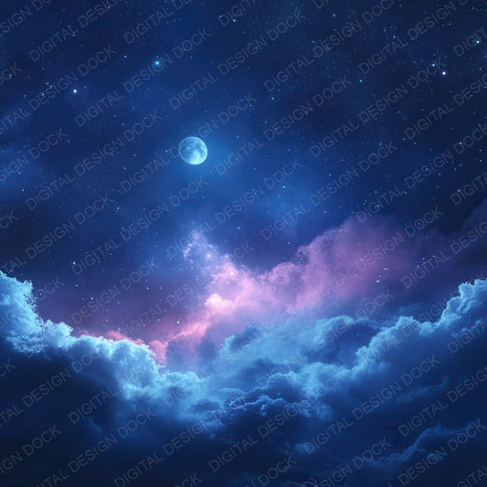 Twilight Star Cloud Digital Paper Pack (DDD004109)