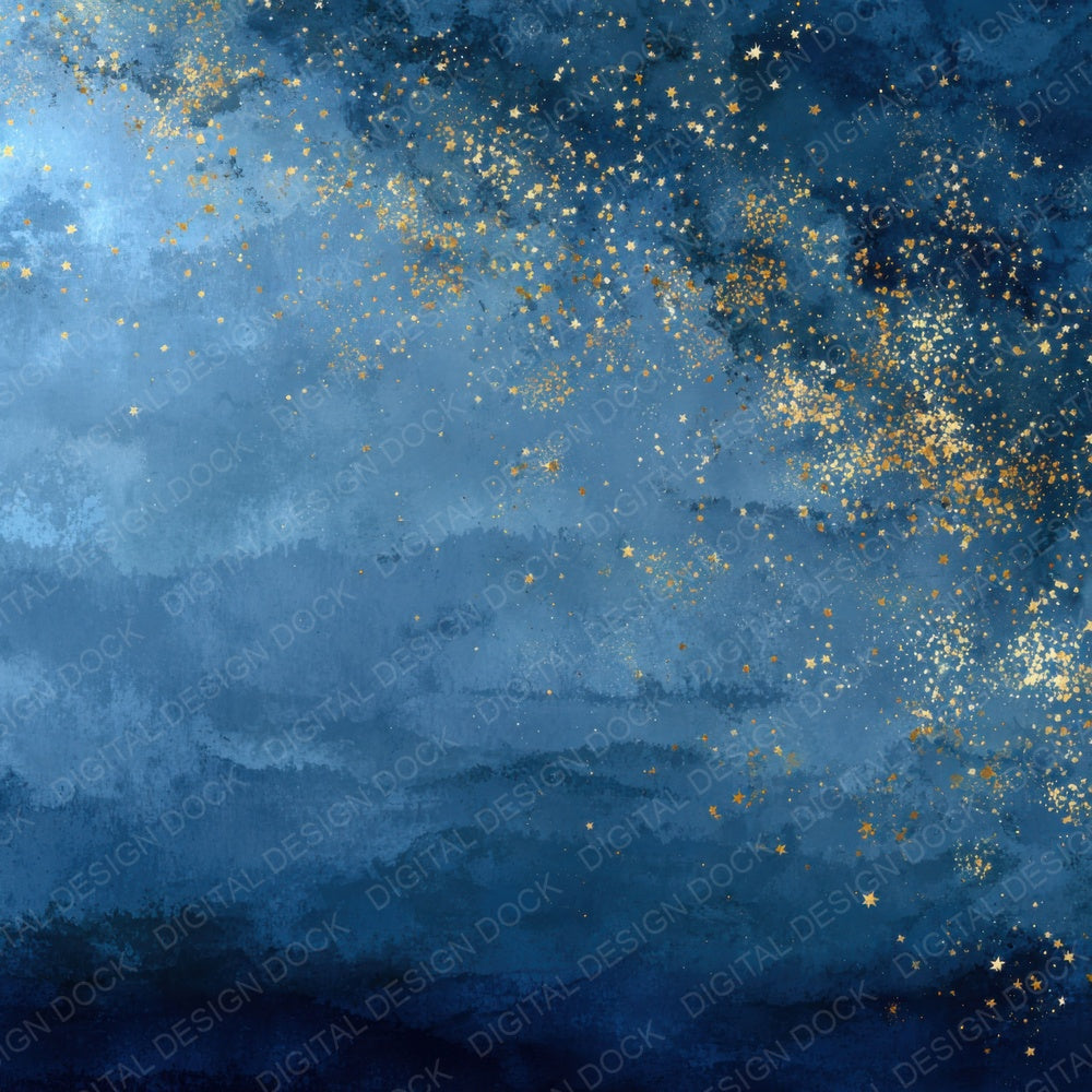 Twilight Star Winter Background Digital Paper Pack (DDD004110)