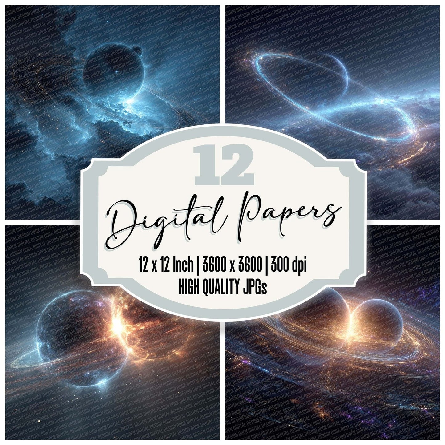 Twin Planet Cyber Space Digital Paper Pack (DDD007742)