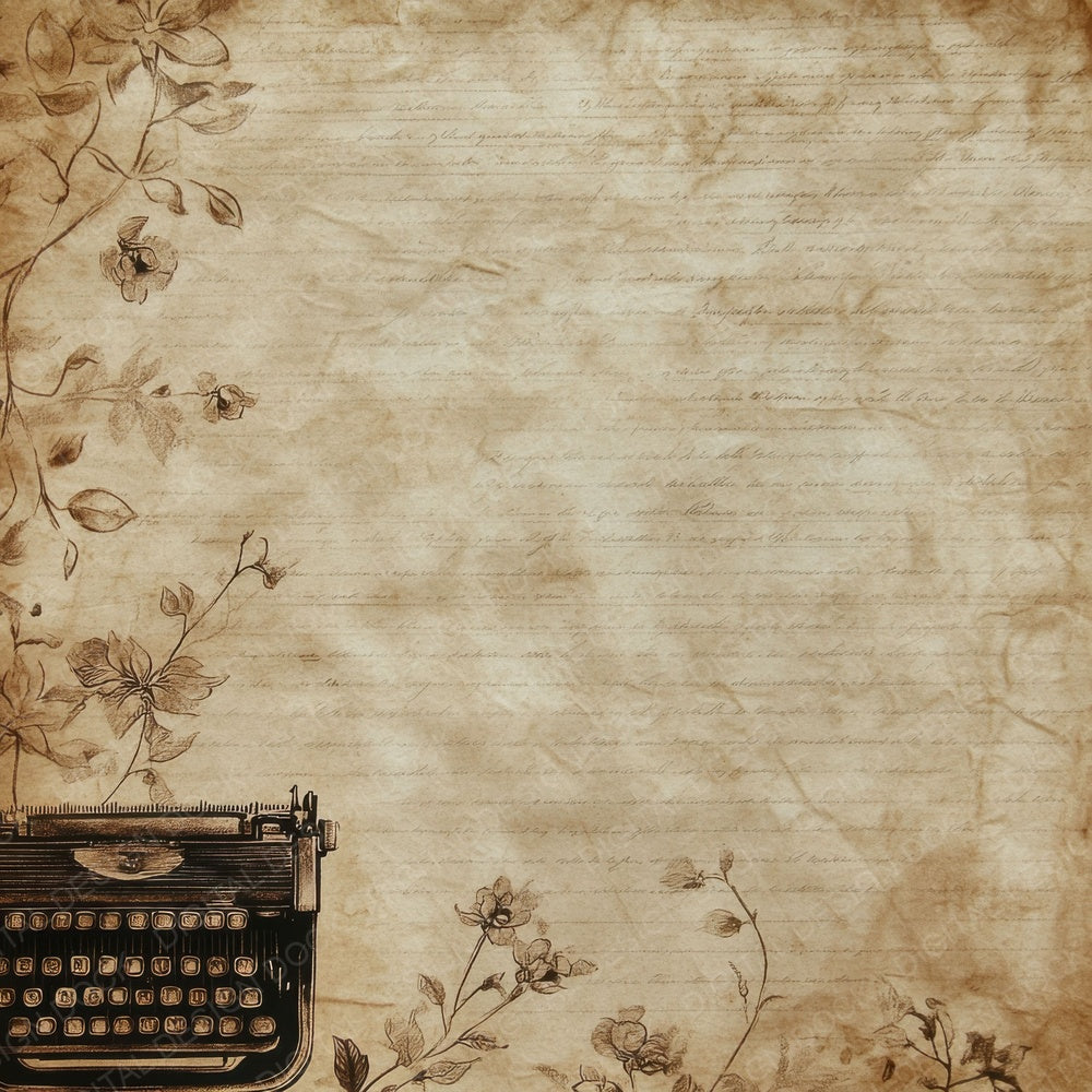 Typewriter Ink Paper Digital Paper Pack (DDD004115)