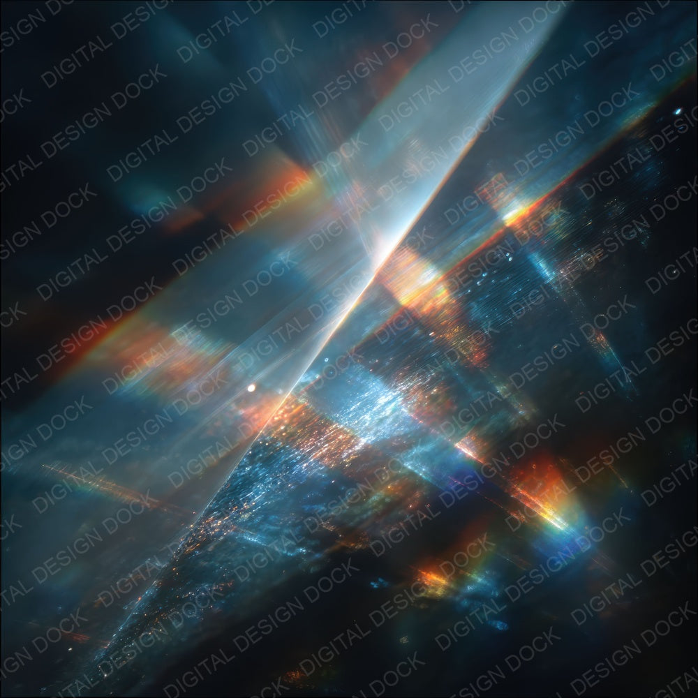 UFO Fragment Scratch Prism Symbol Digital Paper Pack (DDD004120)