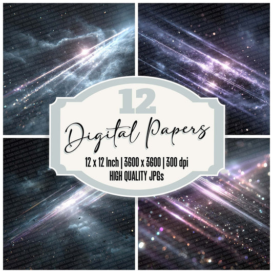 UV Beam Scatter Digital Paper Pack (DDD004129)