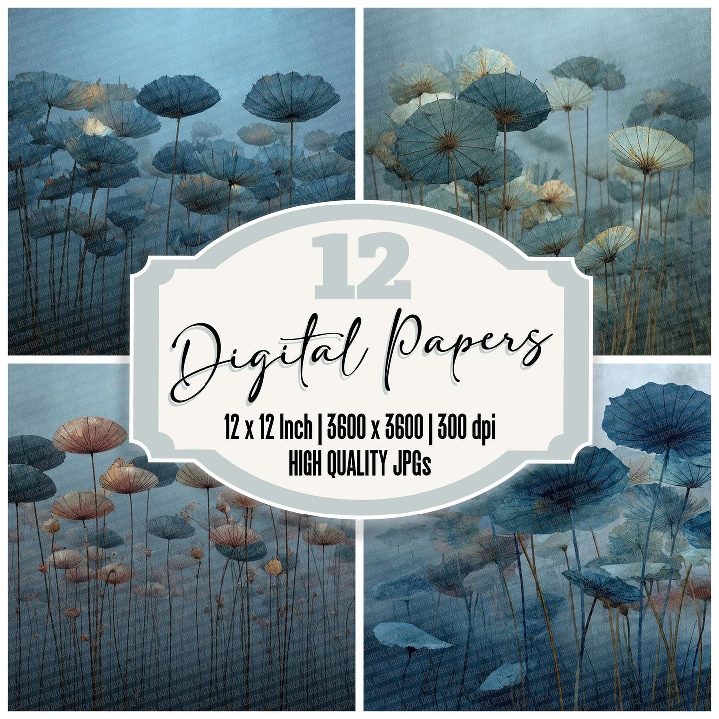 Umbrella Field Mist Digital Paper Pack (DDD007743)