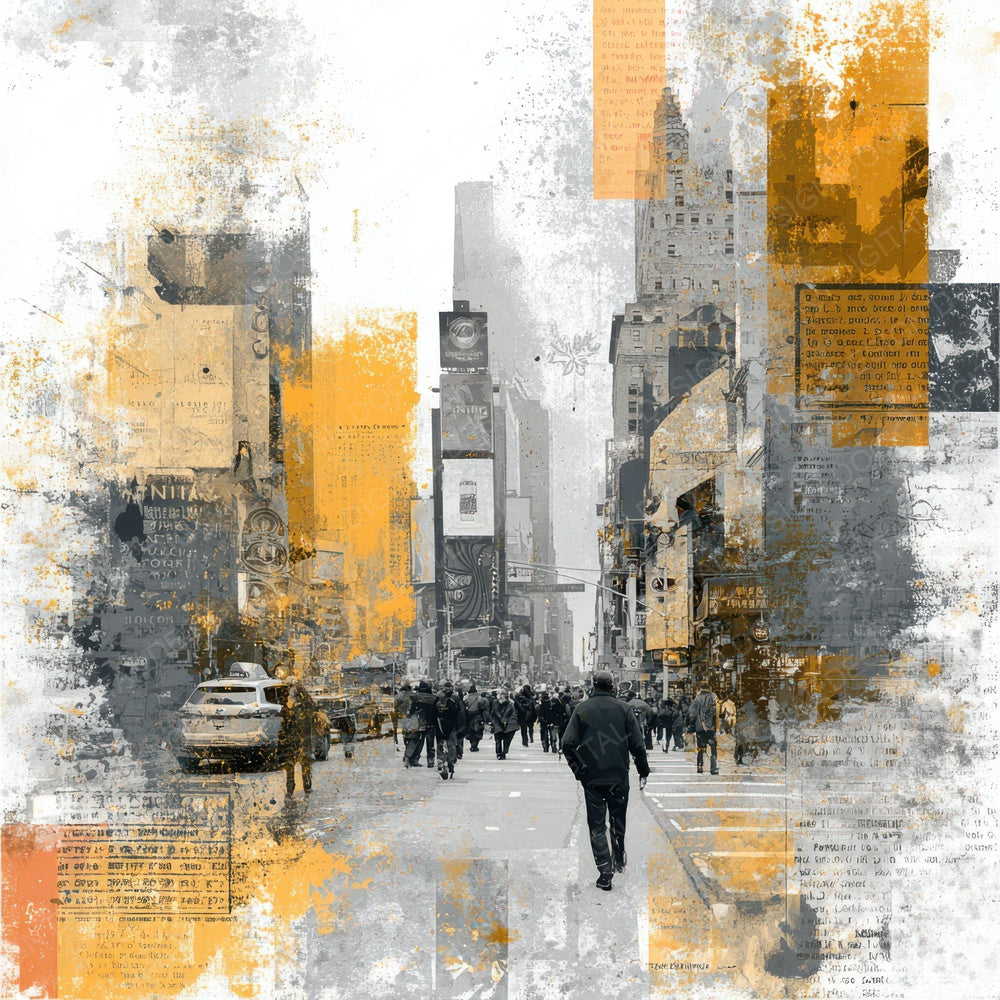 Urban NYC Collage Digital Paper Pack (DDD004128)