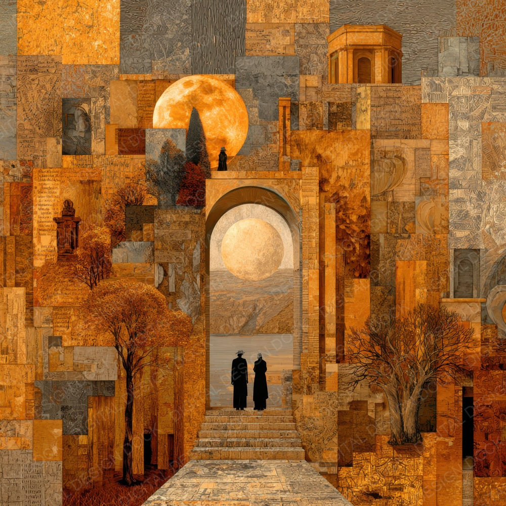 Varo Surreal Collage Sepia Fade Digital Paper Pack (DDD004139)