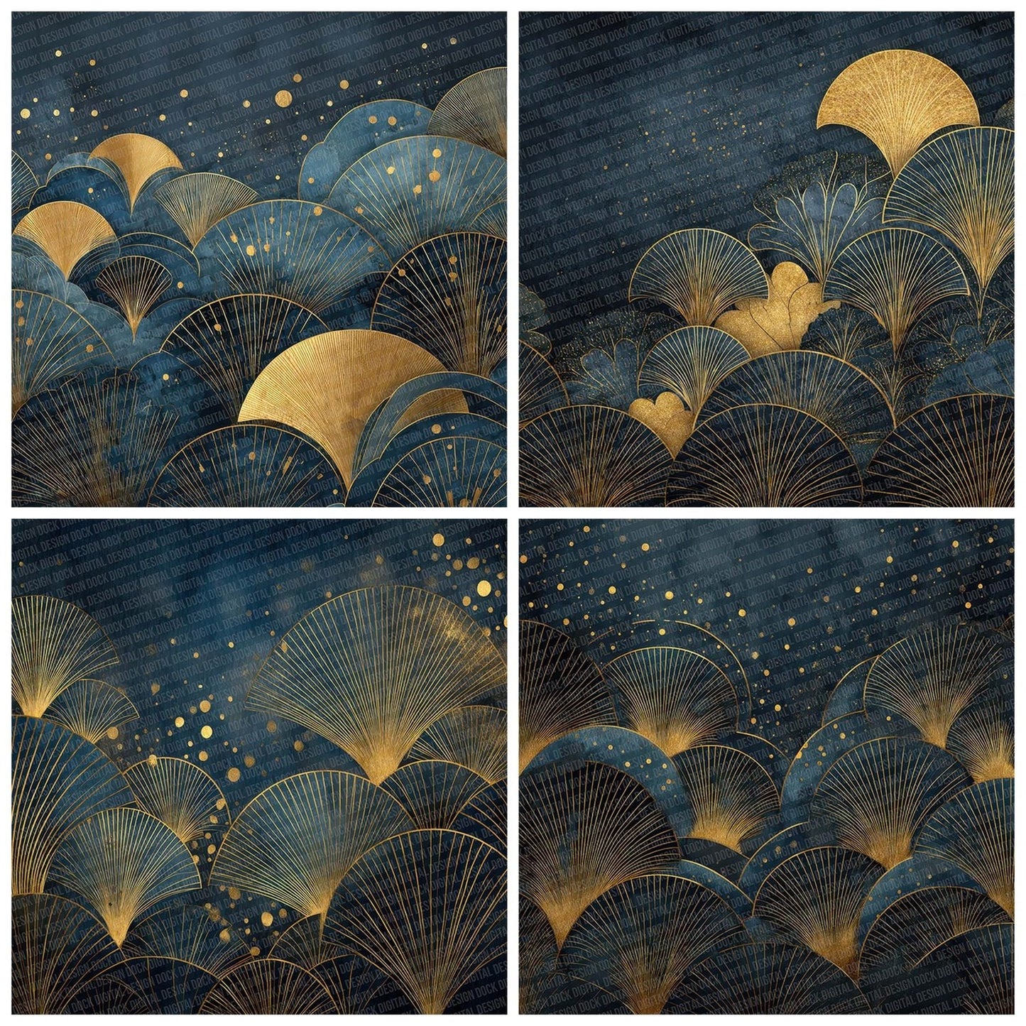 Velvet Deco Glow Digital Paper Pack (DDD004142)