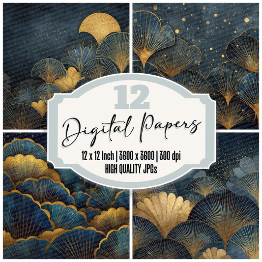 Velvet Deco Glow Digital Paper Pack (DDD004142)