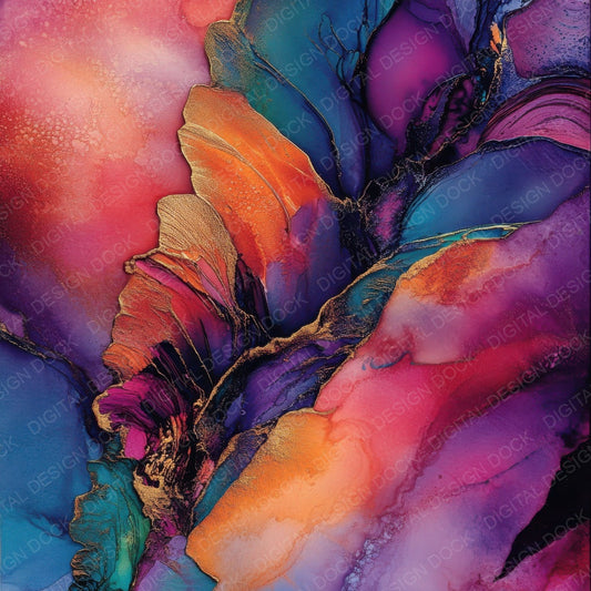 Velvet Ink Cascade Digital Paper Pack (DDD004144)