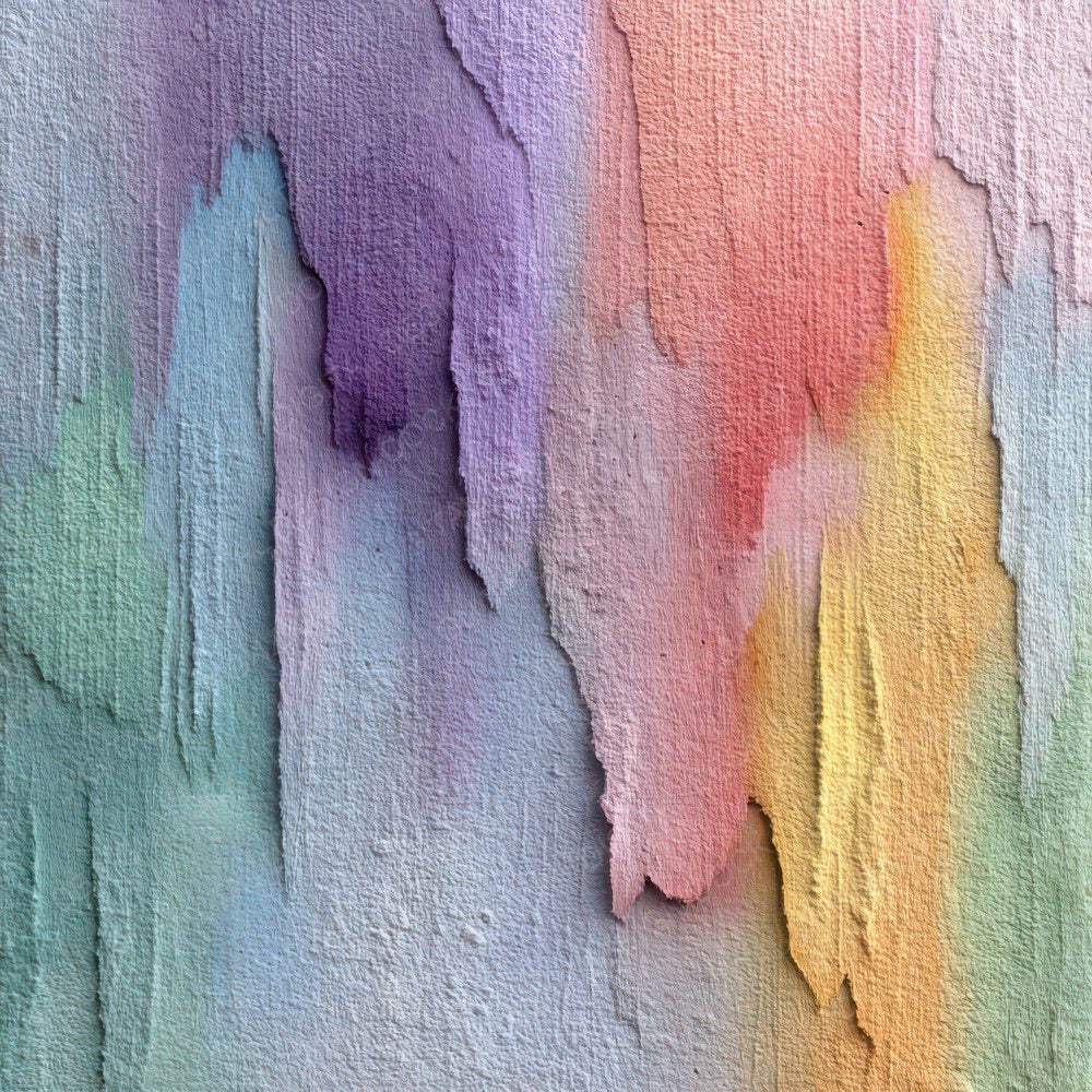Vertical Rainbow Floral Wash Background Digital Paper Pack (DDD007767)